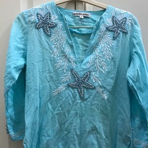 Barbara Gerwit aqua beach tunic